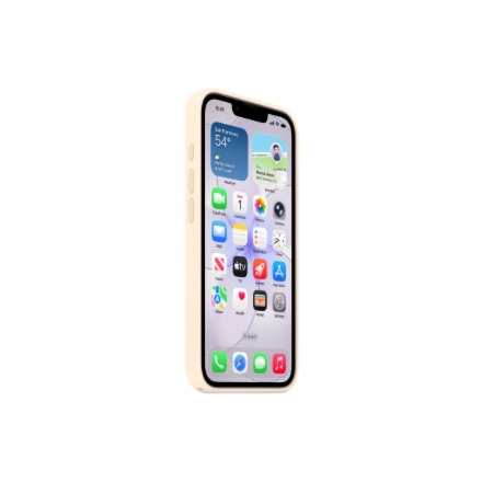 Apple iPhone 17e Silicone Case with MagSafe – Vanilla | Apple