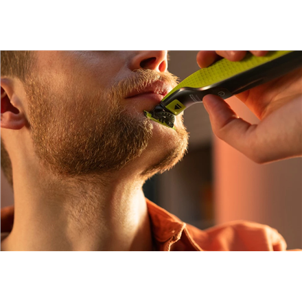Philips Shaver | QP2724/23 OneBlade | Operating time (max) 45 min | Wet & Dry | NiMH | Black/Lime