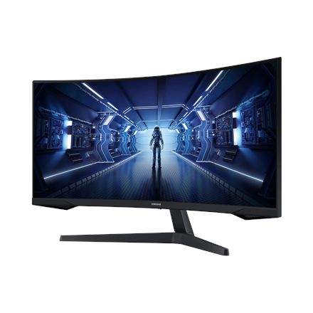 Samsung | Curved Monitor | LC34G55TWWPXEN | 34 " | VA | UWQHD | 21:9 | 165 Hz | 1 ms | 3440 x 1440 | 250 cd/m² | HDMI ports quantity 1 | Black | Warranty 24 month(s)