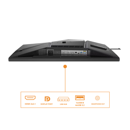 AOC CS24A | 24 " | TN | FHD | 16:9 | 610 Hz | 0.5 ms | 1920 x 1080 pixels | 500 cd/m² | HDMI ports quantity 2 | Black/Orange