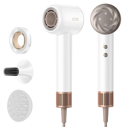Dreame Hair Dryer | Glory Mix AHD18 | 1600 W | Number of temperature settings 4 | Ionic function | White