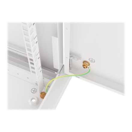 Lanberg | Rack cabinet 19" wall-mount 12U/600x450 for self-assembly with metal door (flat pack) | WF01-6412-00S | Grey
