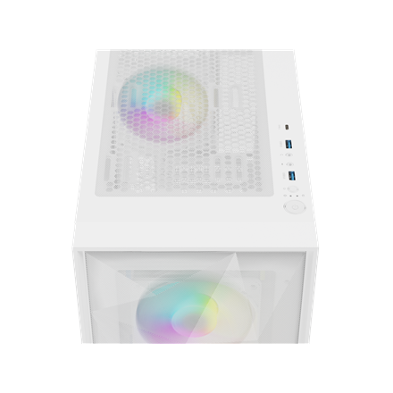 Genesis Gaming PC Case | Diaxid 605 ARGB | White | Midi Tower