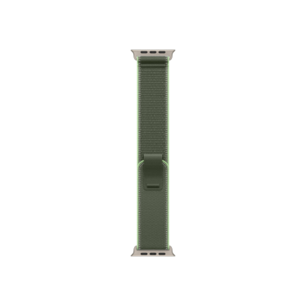 Apple 49mm Green/Neon Trail Loop - M/L - Natural Titanium Finish | Apple