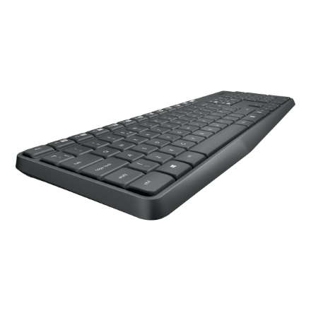Logitech | MK235 | Keyboard and Mouse Set | Wireless | Mouse included | Batteries included | US | Black