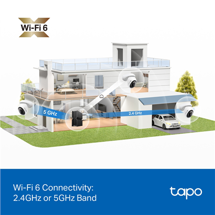 TP-LINK Pan/Tilt Security Wi-Fi Camera | Tapo C560WS | Dome | 8 MP | 4mm/F1.6 | H.264 | Micro SD, Max. 512 GB