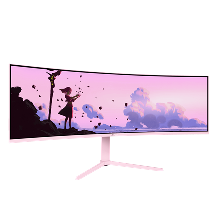 Arozzi Nova | 49 " | VA | 32:9 | 165 Hz | 4 ms | 5120 x 1440 pixels | 350 cd/m² | HDMI ports quantity 2 | Pink