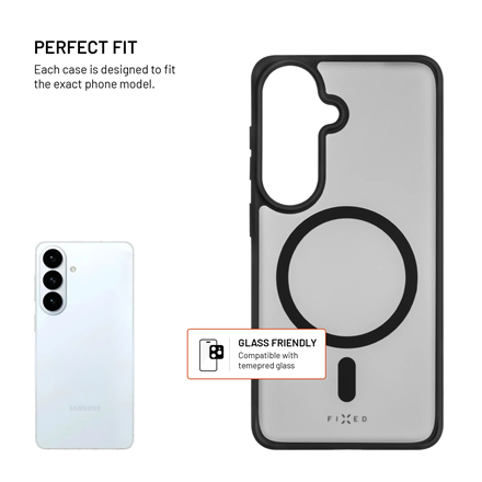 Fixed MagMisty | Back cover | Samsung | Galaxy S26 | Polycarbonate/TPU | Black