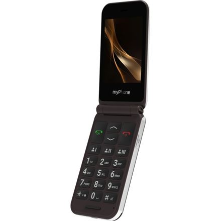 myPhone Harmony LTE Praline Collection | Brown | 2.8+1.44 " | IPS | 48 MB | 128 MB | Single SIM | MicroSD | 3G | Bluetooth | 5.1 | Main camera resolution 2 MP | 1300 mAh