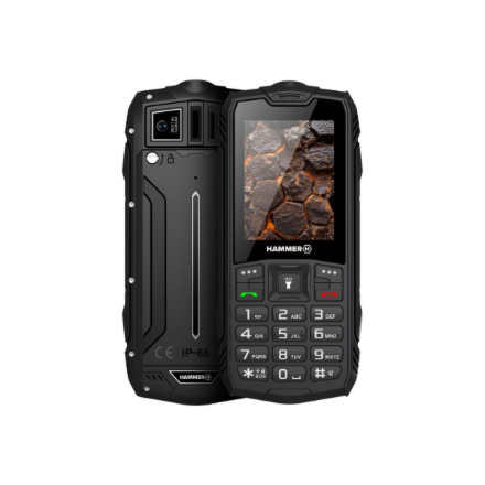 SALE OUT. Hammer ROCK LTE | Black | 2.4 " | IPS | 48 MB | 128 MB | Dual SIM | 3G | Main camera resolution 2 MP | 3000 mAh | USED, REFURBISHED, WITHOUT ACCESSORIES