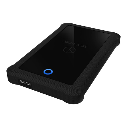 Raidsonic | ICY BOX | IB-233U3-B External enclosure for 2.5" SATA HDD/SSD with USB 3.0 interface and silicone protection sleeve | SATA I, II, III | USB 3.0 | 2.5"