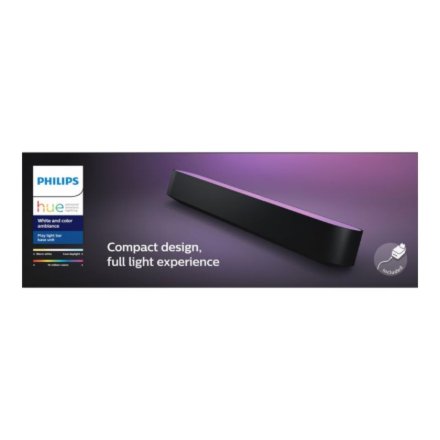 Philips Hue Play WCA Lightbar Base, Black | 42 W | 2000-6500 Hue White Colour Ambiance