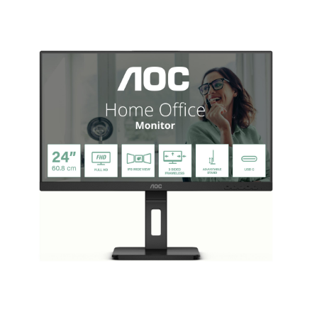 AOC | Monitor | 24P3CV | 23.8 " | IPS | Full HD | 16:9 | 75 Hz | 4 ms | 1920 x 1080 pixels | 300 cd/m² | HDMI ports quantity 1 | Black | Warranty 36 month(s)