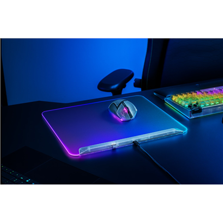 Razer RGB Gaming Mouse Mat | Firefly V2 Pro | Phantom White Edition