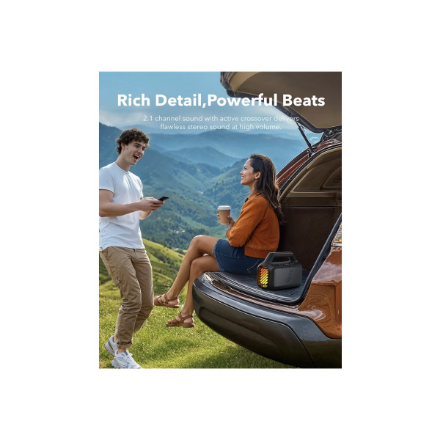 Anker Soundcore | Portable Bluetooth Speaker | Boom 2 | 80 W | Waterproof | Bluetooth | Phantom Black | Portable | Wireless connection