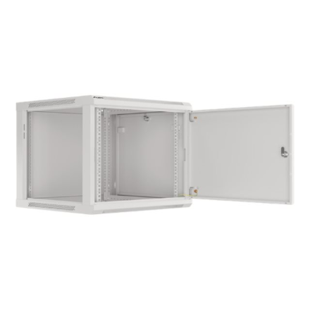 Lanberg | Rack cabinet 19" wall-mount 9U/600x600 (flat pack) for self-assembly with metal door | WF01-6609-00S | Grey