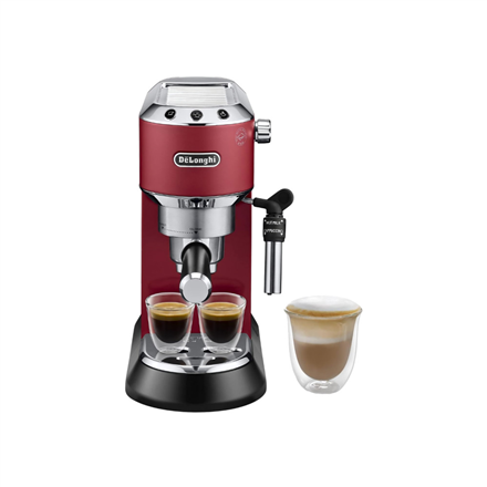 Delonghi | Espresso Coffee Maker | Dedica Style EC 685.R | Pump pressure 15 bar | Built-in milk frother | Semi-automatic | 1300 W | Red