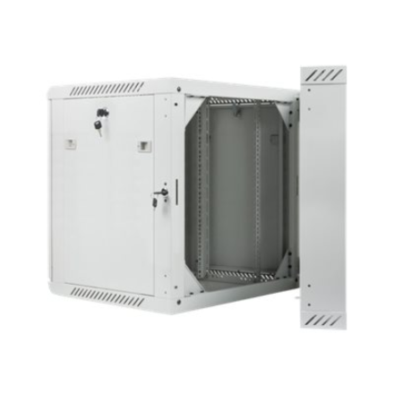 Lanberg | Rack cabinet 19" double-section wall-mount 12U/600x600 (flat pack) | WF02-6612-10S | Grey