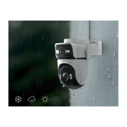 TP-LINK | Dual Lens Security Wi-Fi Camera | Tapo C545D | Dome | 3 MP | 6mm | IP66 | H.264 | MicroSD, up to 512 GB