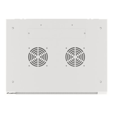 Lanberg | Rack cabinet 19" wall-mount 6U/600x450 for self-assembly with metal door (flat pack) | WF01-6406-00S | Grey
