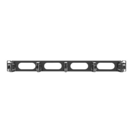 Lanberg 19" cable management panel 5 rings - type B 1U | AK-1205-B | Black