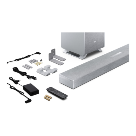 Sharp | 3.1.2 Dolby Atmos/DTS:X Soundbar with Wireless Subwoofer | HT-SBW53121(SL) | Bluetooth