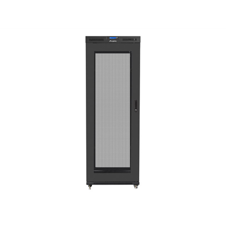Lanberg | Rack cabinet 19" free-standing 27U/800x1000 (flat pack) with glass door, LCD | FF01-8027-23BL | Black