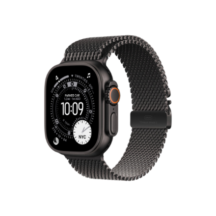 Apple 49mm Black Titanium Milanese Loop - Medium | Apple