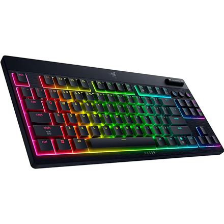 Razer | BlackWidow V4 Low-Profile HyperSpeed | Keyboard | Wireless | US | Bluetooth | Orange Switches | Black