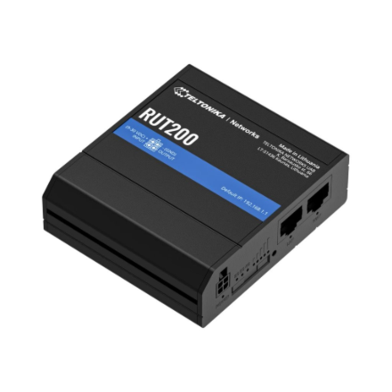 Teltonika LTE Cat 4 Router | RUT200 | 802.11n | 10/100 Mbit/s | Ethernet LAN (RJ-45) ports 2 | Mesh Support No | MU-MiMO No | No mobile broadband
