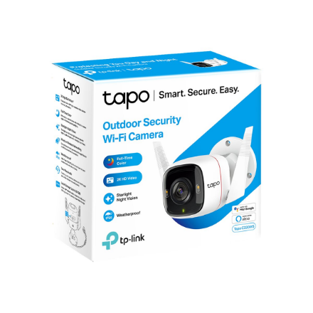 TP-Link Tapo C320WS Outdoor Security Wi-Fi Camera | TP-LINK | Outdoor Security Wi-Fi Camera | C320WS | Bullet | 4 MP | 3.89 mm | IP66 | H.264 | MicroSD