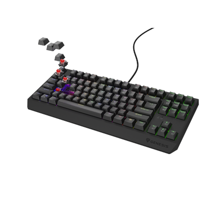 Genesis | THOR 230 | Mechanical Gaming Keyboard | Wired | US | Outemu Brown | Black