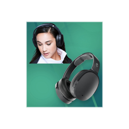 Skullcandy | Wireless Headphones | Hesh ANC | Wireless | Over-Ear | True Black | Noise canceling | Wireless