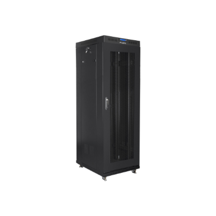 Lanberg | Rack cabinet 19" free-standing 37U/600x800 (flat pack) with mesh door, LCD | FF01-6837-23BL | Black