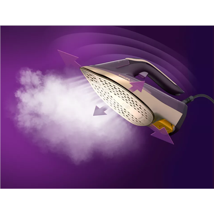 Philips | DST8040/30 Azur 8000 Series | Steam Iron | 3000 W | Water tank capacity 350 ml | Continuous steam 80 g/min | Steam boost performance 260 g/min | Dark Purple