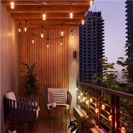 Nanoleaf Essentials Matter Smart Multicolour Outdoor String Lights Starter Kit 30m | 16M+