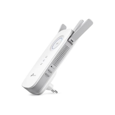 TP-LINK | Extender | RE450 | 802.11ac | 2.4GHz/5GHz | 450+1300 Mbit/s | 10/100/1000 Mbit/s | Ethernet LAN (RJ-45) ports 1 | MU-MiMO No | no PoE | Antenna type 3xExternal