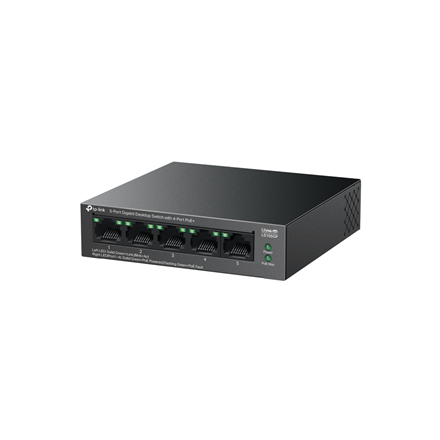 TP-LINK | 5-Port Gigabit Desktop Switch with 4-Port PoE+ | LS105GP | Unmanaged | Desktop