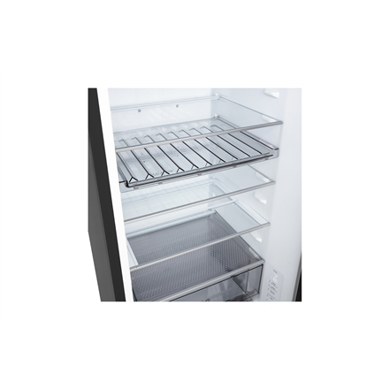 LG Refrigerator | GBBS322CEV | Energy efficiency class C | Free standing | Combi | Height 203 cm | Fridge net capacity 262 L | Freezer net capacity 113 L | Display | 34 dB | Black