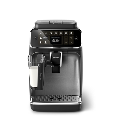 Philips Coffee maker | EP4346/71 4300 Series | Pump pressure 15 bar | Built-in milk frother | Fully Automatic | 1500 W | Black