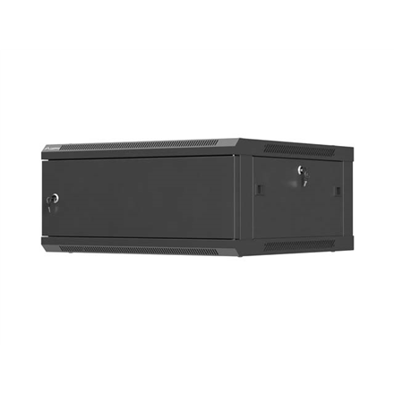 Lanberg Wall mounted installation cabinet 19" 4U 600X600 | WF01-6604-00B | Black