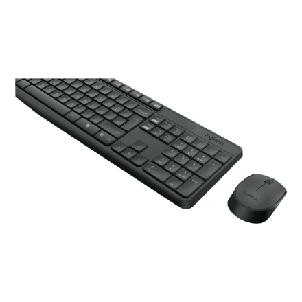 Logitech | MK235 | Keyboard and Mouse Set | Wireless | Mouse included | Batteries included | US | Black
