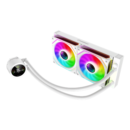 Gamemax CPU Liquid Cooler | ICEBURG 240 DIGITAL WH | White