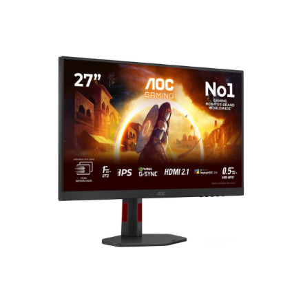 AOC | U27G4R | 27 " | Fast IPS | UHD | 16:9 | 120 Hz | 1 ms | 3840 x 2160 pixels | 400 cd/m² | HDMI ports quantity 2 | Black