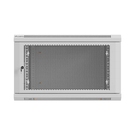 Lanberg Wall mounted installation cabinet 19" 9U 600X600 | WF01-6606-23S | Grey