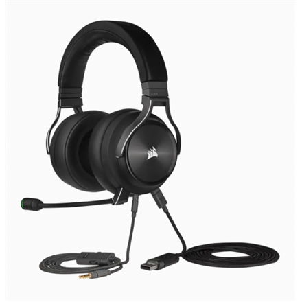 Corsair | High-Fidelity Gaming Headset | VIRTUOSO RGB WIRELESS XT | Wireless/Wired | Over-Ear | Black | Wireless