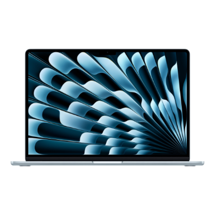 MacBook | Apple Air | Sky Blue | 15 " | 2880 x 1864 pixels | Apple M4 | 16 GB | Solid-state drive capacity 256 GB | Apple M4 chip 10-core CPU/10-core GPU | macOS | 802.11b | Keyboard language Russian | Keyboard backlit