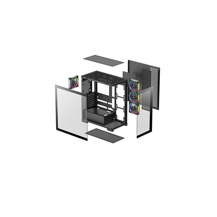 Deepcool Case | CG580 4F V2 | Black | ATX