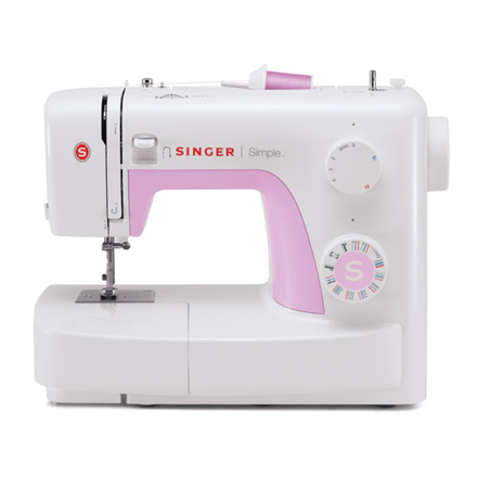 Singer | SIMPLE 3223 | Number of stitches 23 | Number of buttonholes 1 | White/Pink