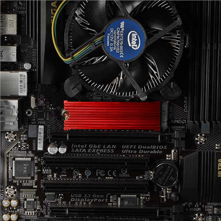 AXAGON | Passive aluminum cooler for all M.2 SSDs, size 2280, high 12 mm | CLR-M2